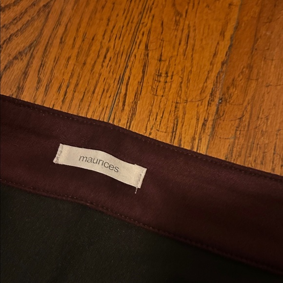 Maurices Deep Burgundy Mini Skirt with Zipper  B - Picture 3 of 8
